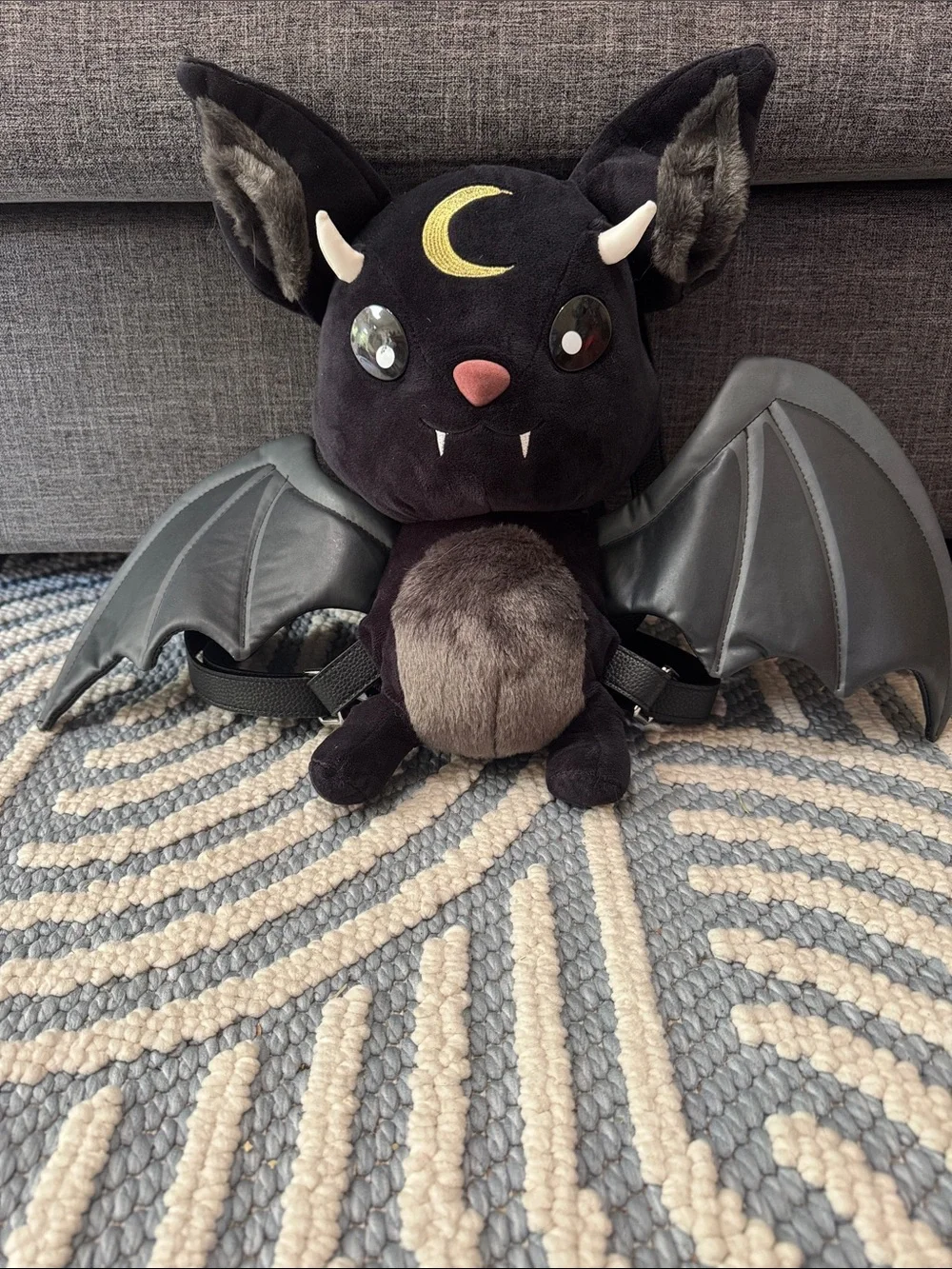 Killstar Kreeptures Baby Vampire Bat Plush Backpack Goth Halloween Bag